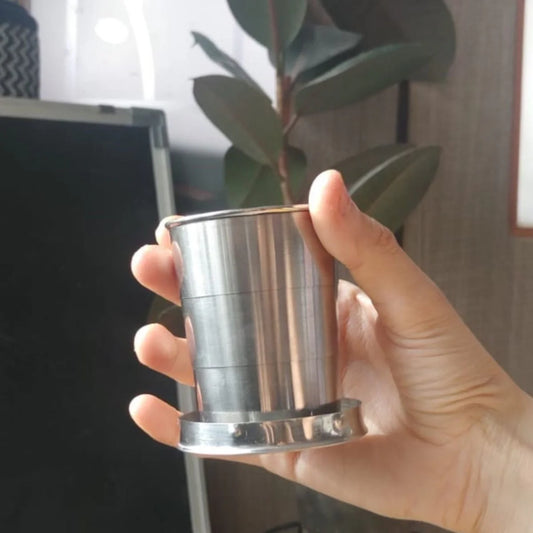 EcoFold™ Foldable Stainless Steel Drinking Glass